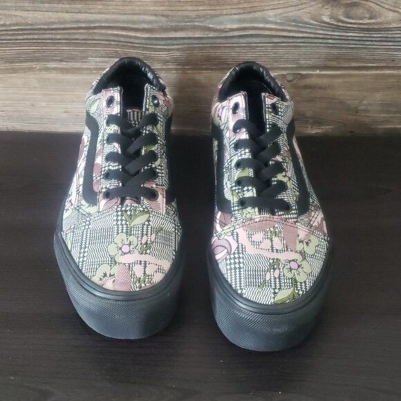 Vans Old Skool Stackform Womens Platform Shoes Romantic Goth Floral Tapestry - Picture 4 of 11